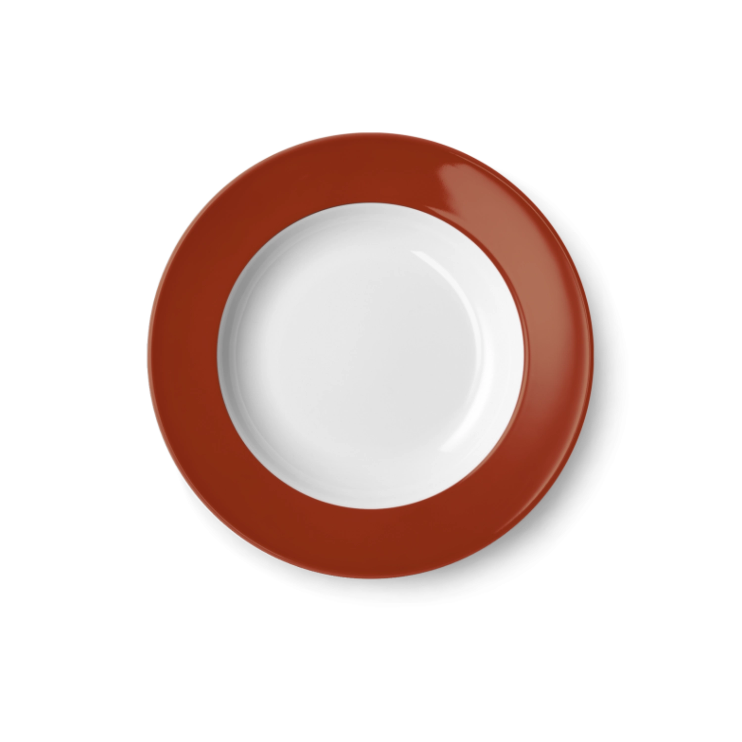 Solid Color Assiette creuse 23 cm drapeau paprika