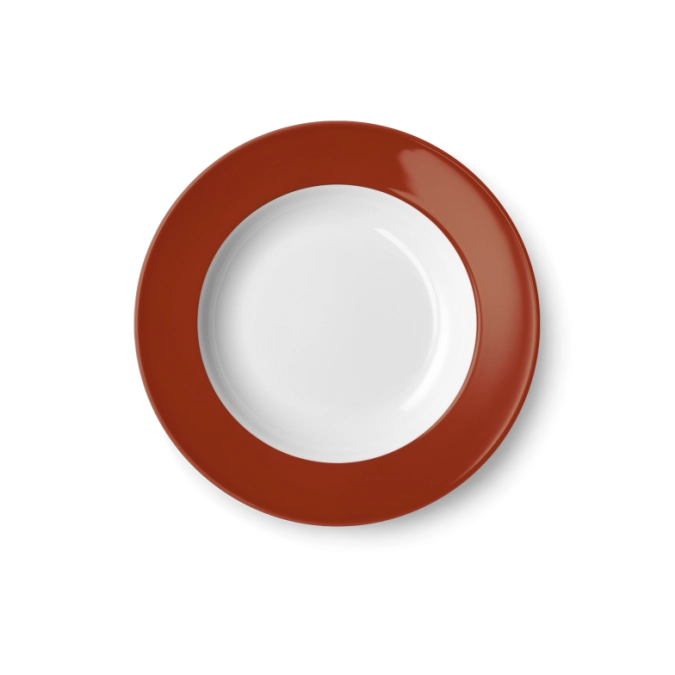 Solid Color Assiette creuse 23 cm drapeau paprika
