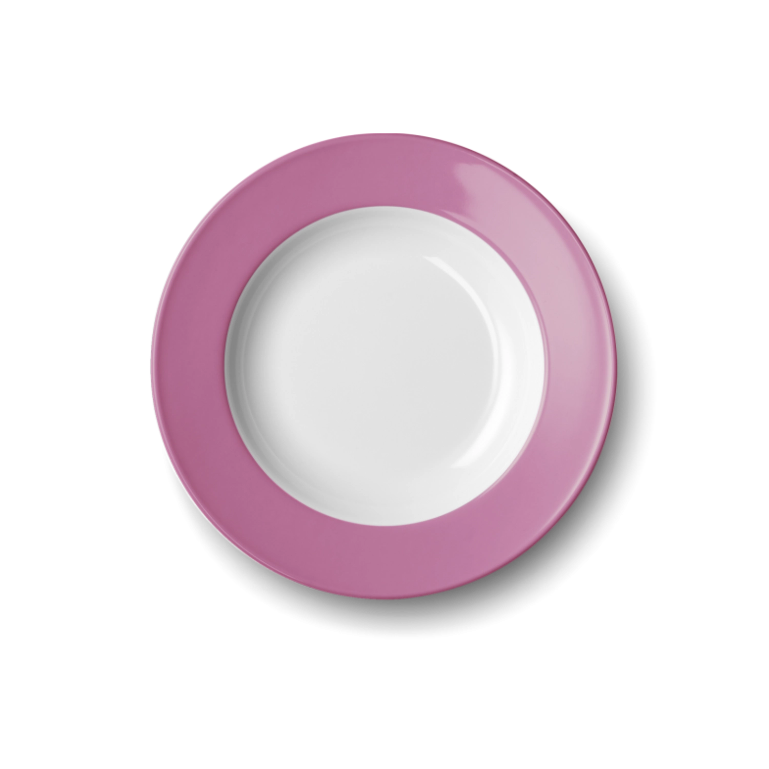 Solid Color Assiette creuse 23 cm drapeau rose
