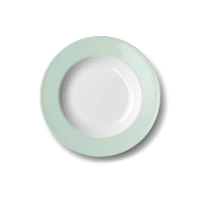 Solid Color Assiette creuse 23 cm drapeau menthe