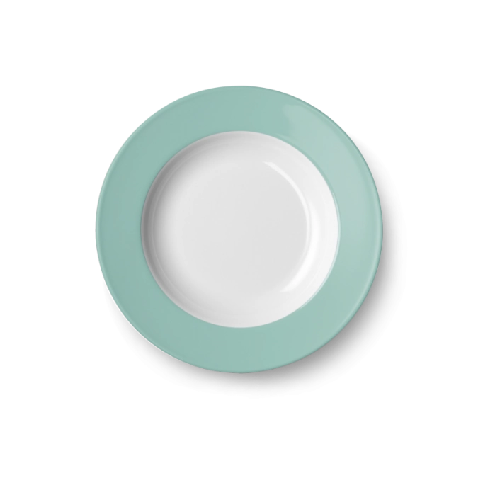 Solid Color Assiette creuse 23 cm drapeau turquoise