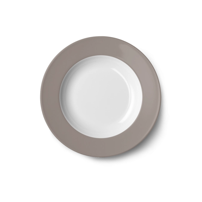 Solid Color Assiette creuse 23 cm drapeau galet