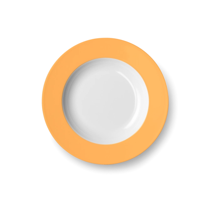 Solid Color Assiette creuse 23 cm drapeau mandarine