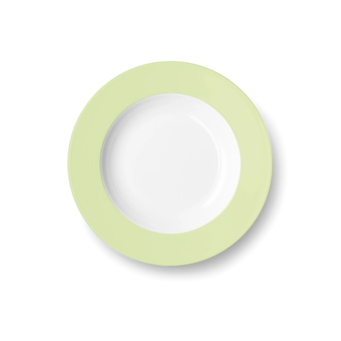 Solid Color Assiette creuse 23 cm drapeau pistache