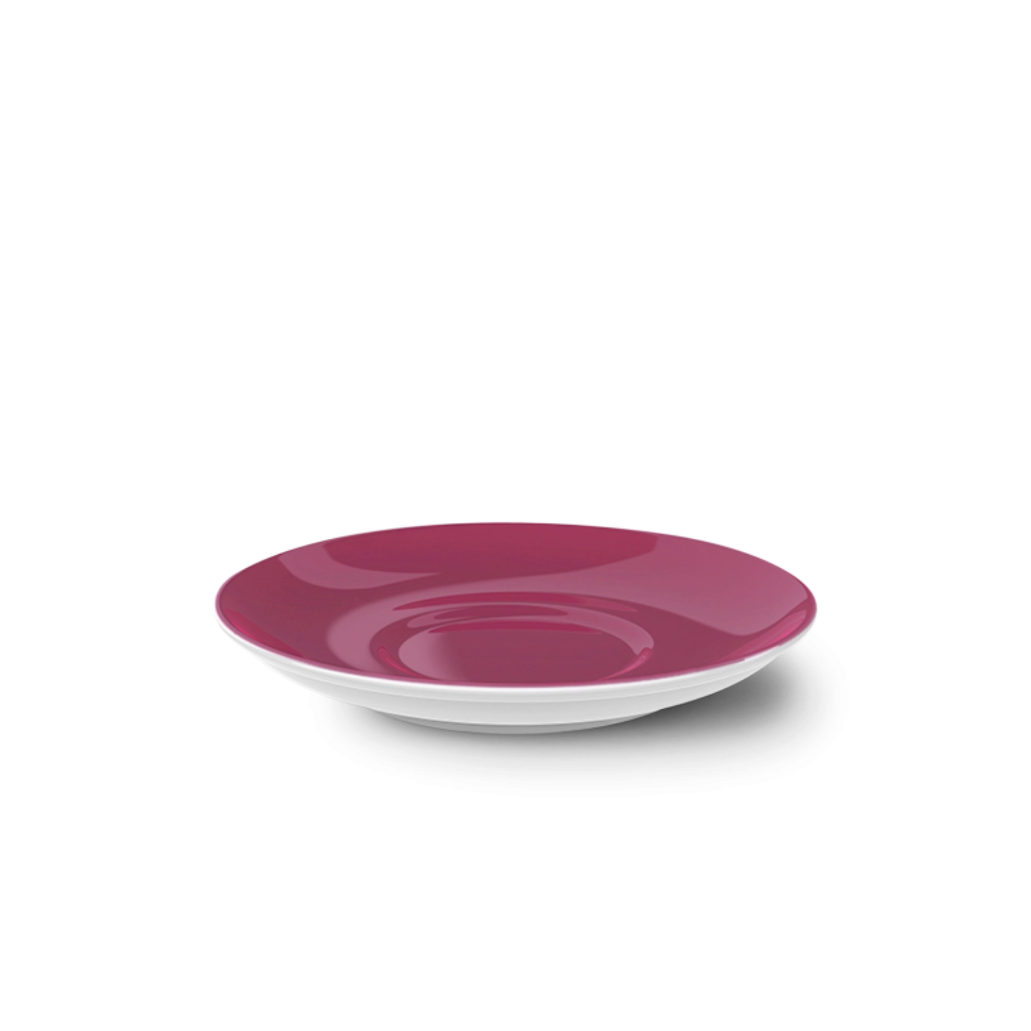 Solid Color Soucoupe à café framboise