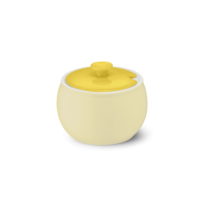 Solid Color Deckel Zuckerdose
