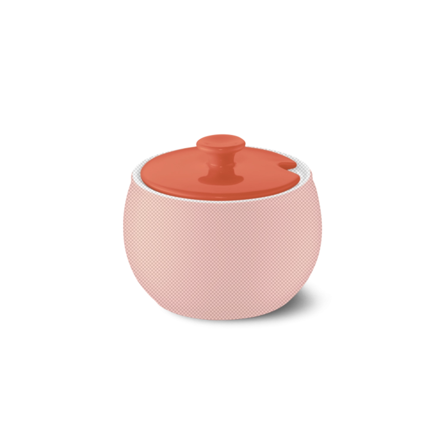 Solid Color Deckel Zuckerdose