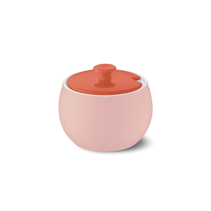 Solid Color Deckel Zuckerdose