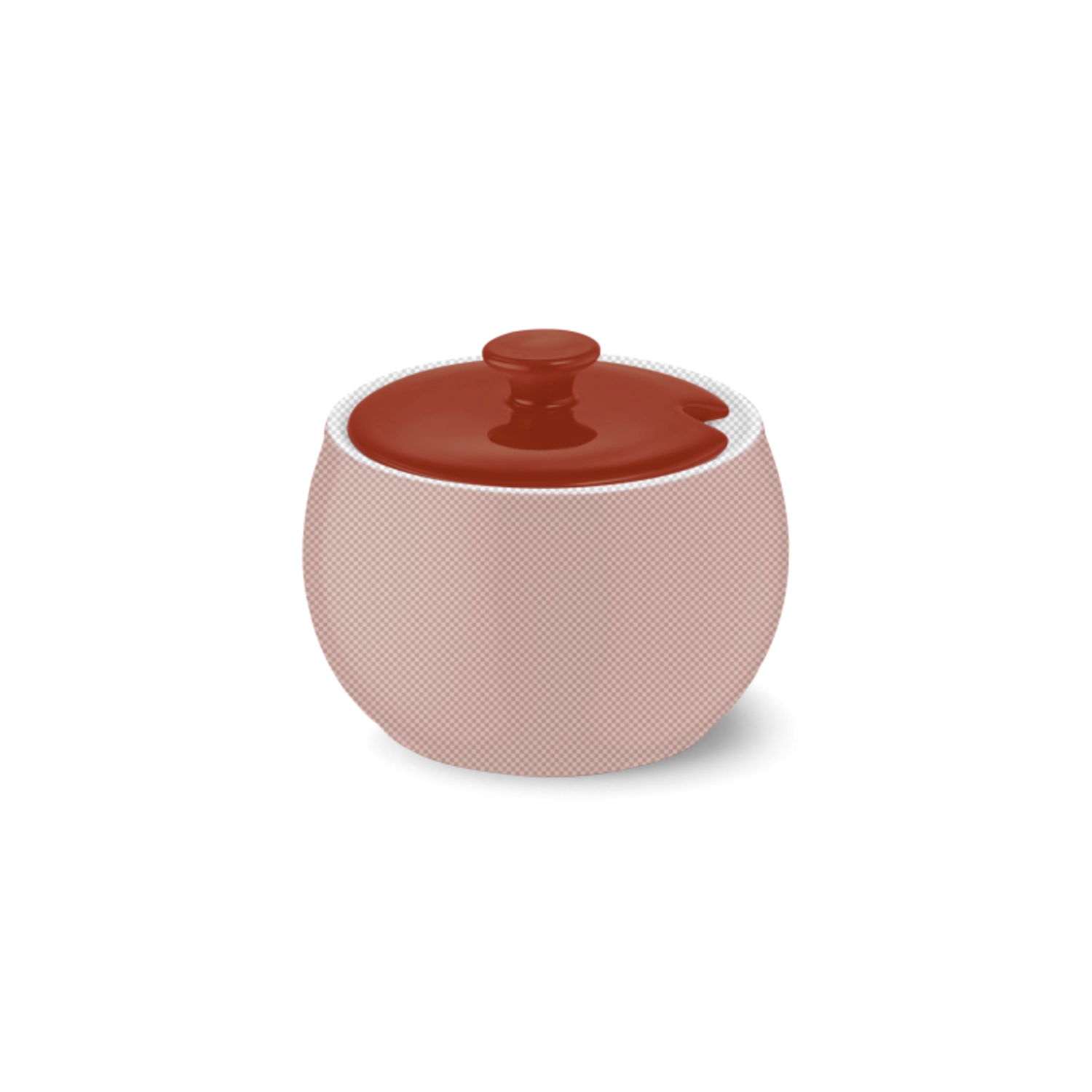 Solid Color Deckel Zuckerdose