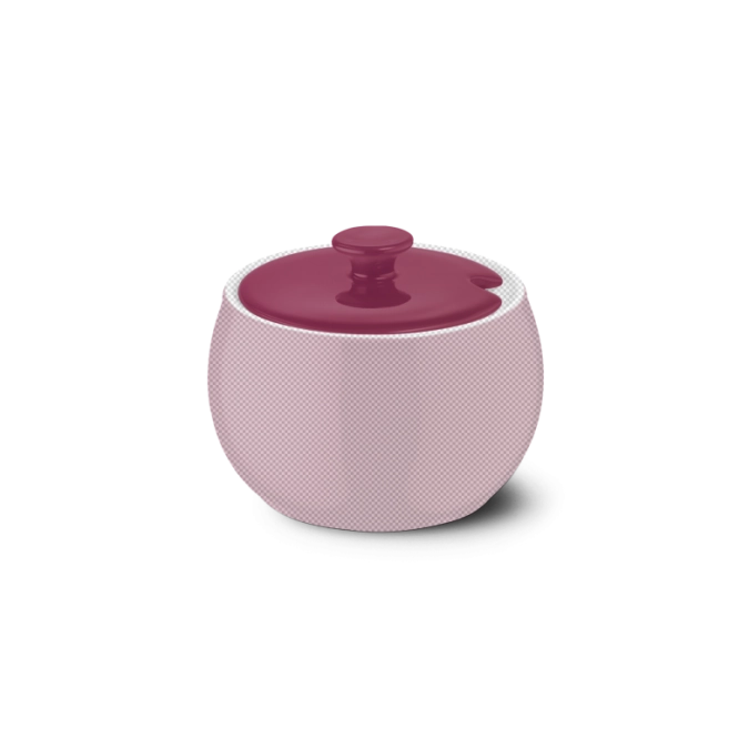 Solid Color Deckel Zuckerdose