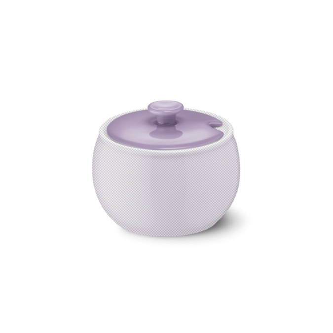 Solid Color Deckel Zuckerdose