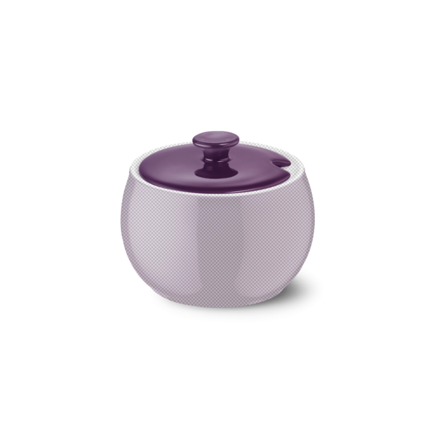 Solid Color Deckel Zuckerdose