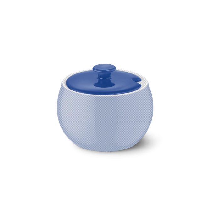 Solid Color Deckel Zuckerdose