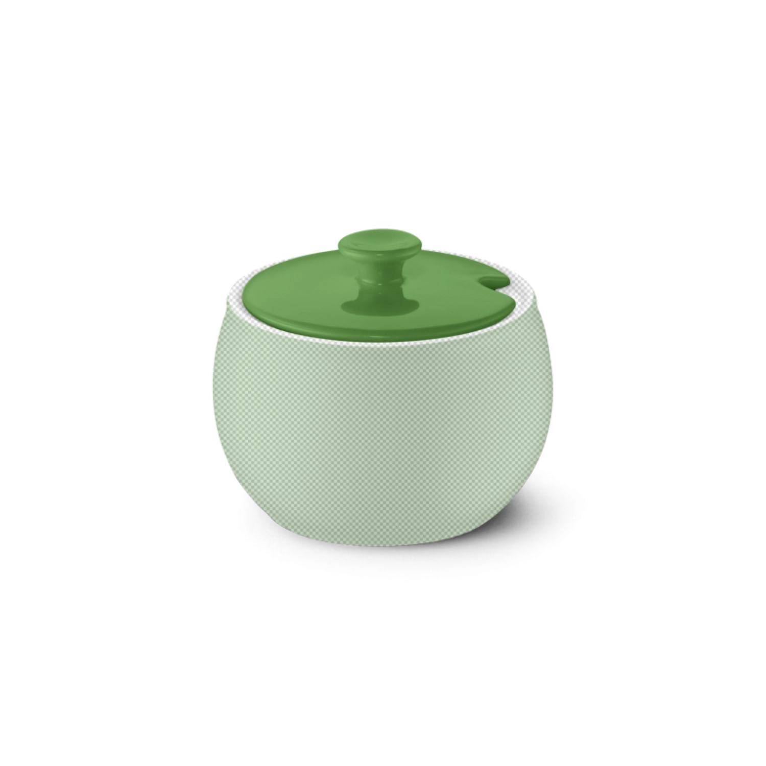 Solid Color Deckel Zuckerdose