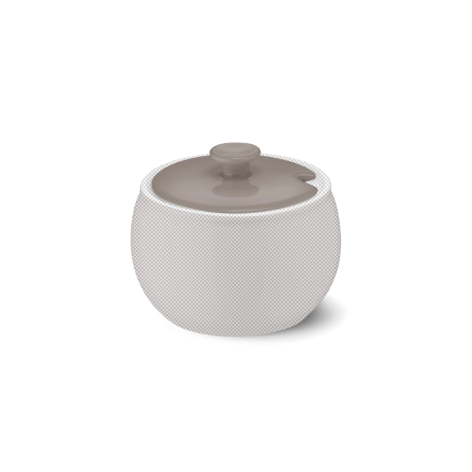 Solid Color Deckel Zuckerdose