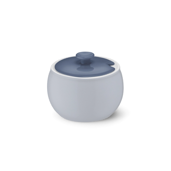 Solid Color Deckel Zuckerdose