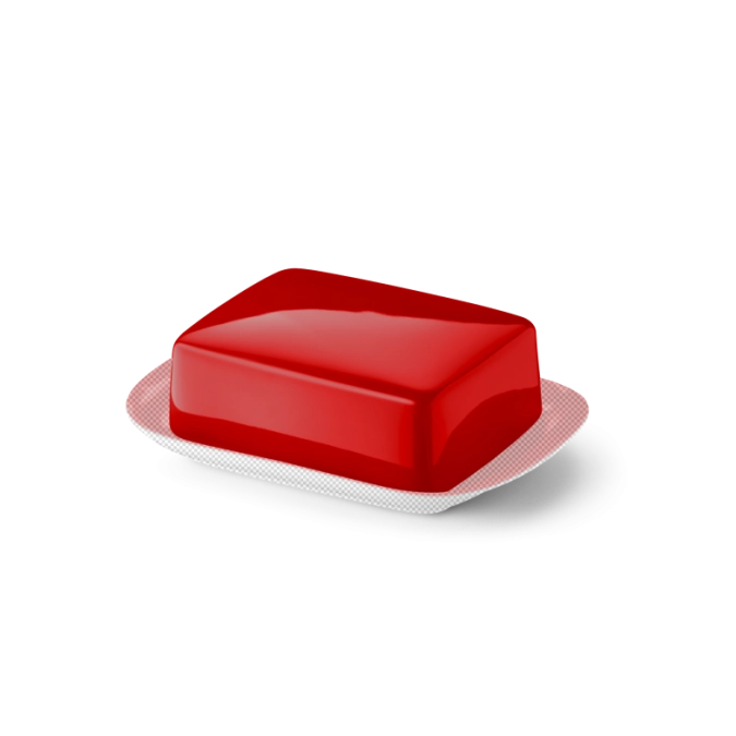 Solid Color beurrier supérieur rouge vif