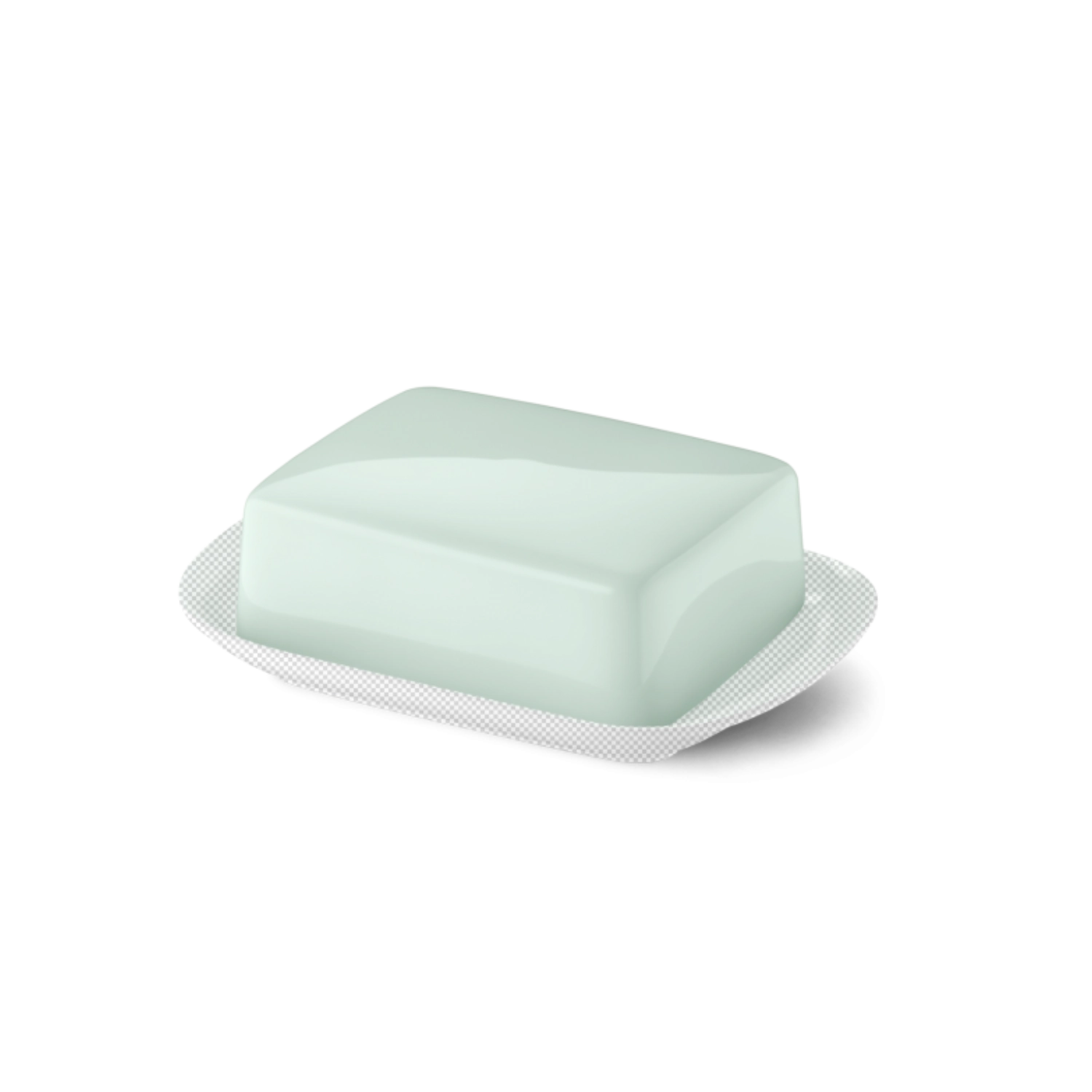 Solid Color Butterdose supérieur menthe