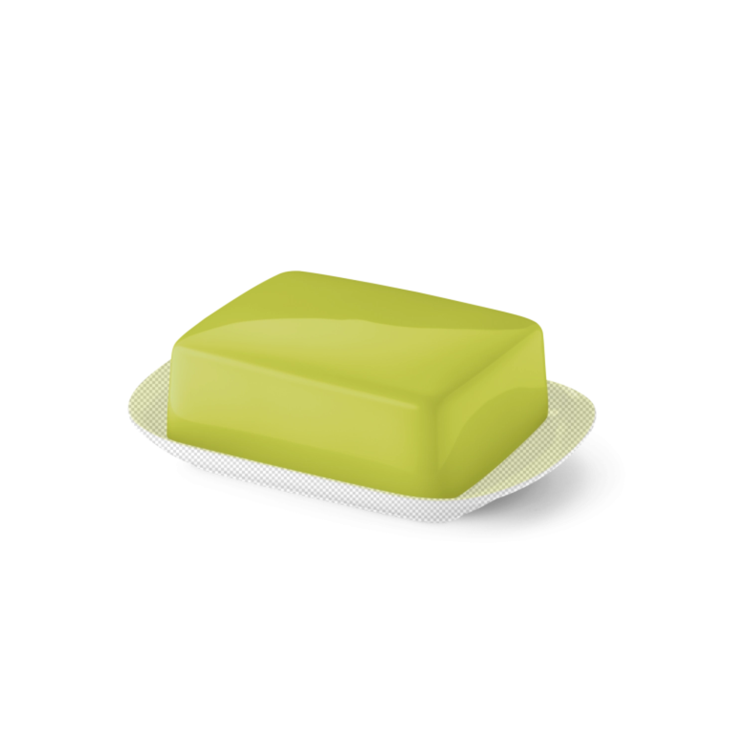 Solid Color Butterdose supérieur citron vert
