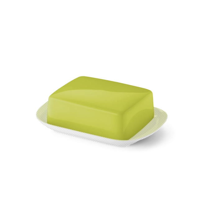 Solid Color Butterdose supérieur citron vert