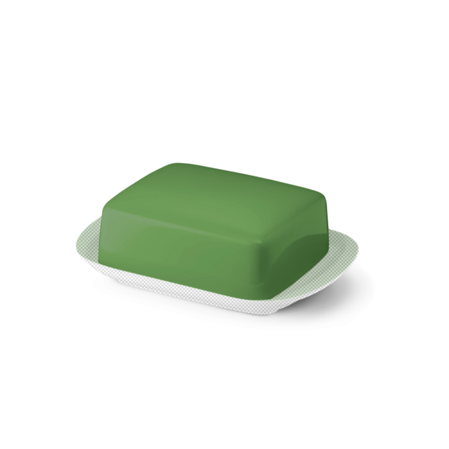 Solid Color Butterdose supérieur vert pomme