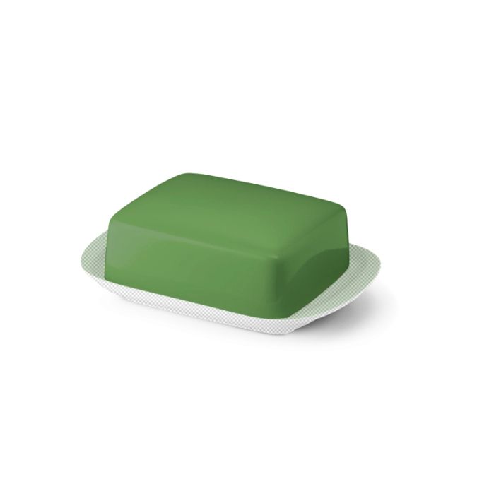 Solid Color Butterdose supérieur vert pomme