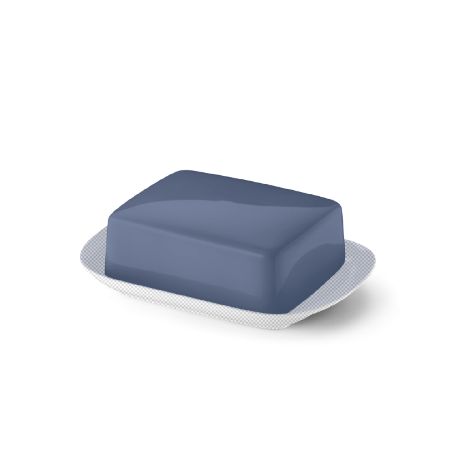 Solid Color Butterdose supérieur indigo