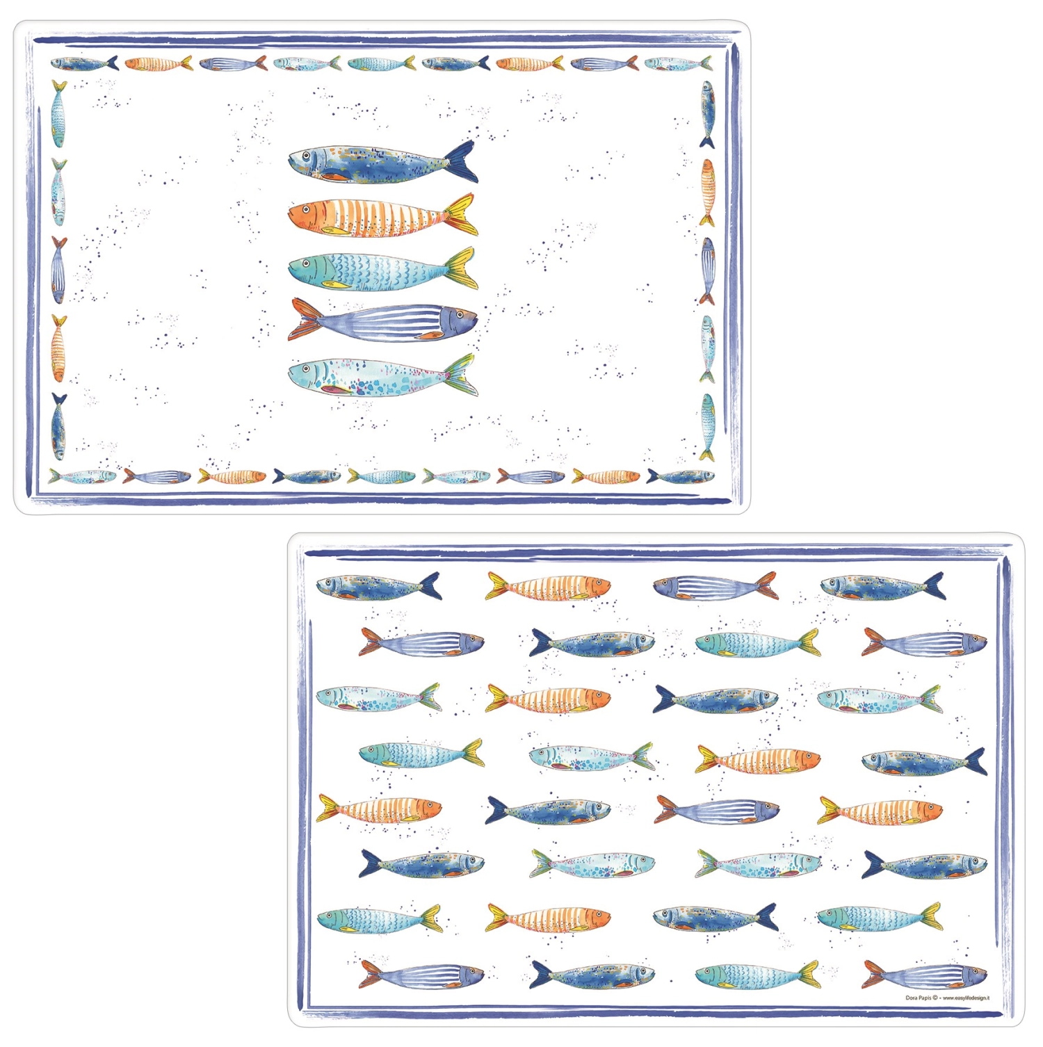 Bord de Mer Tischset doppelseitig