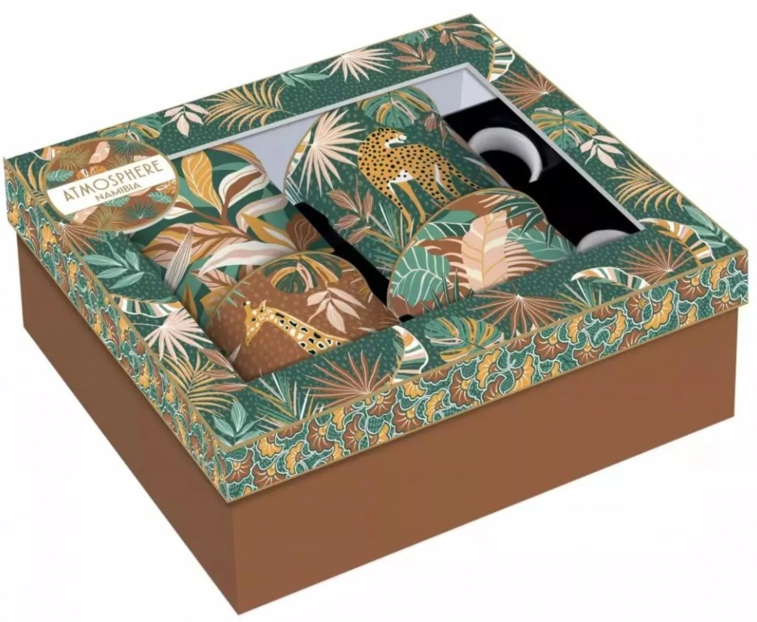 Set de 4 gobelets en porcelaine de namibie 300ml