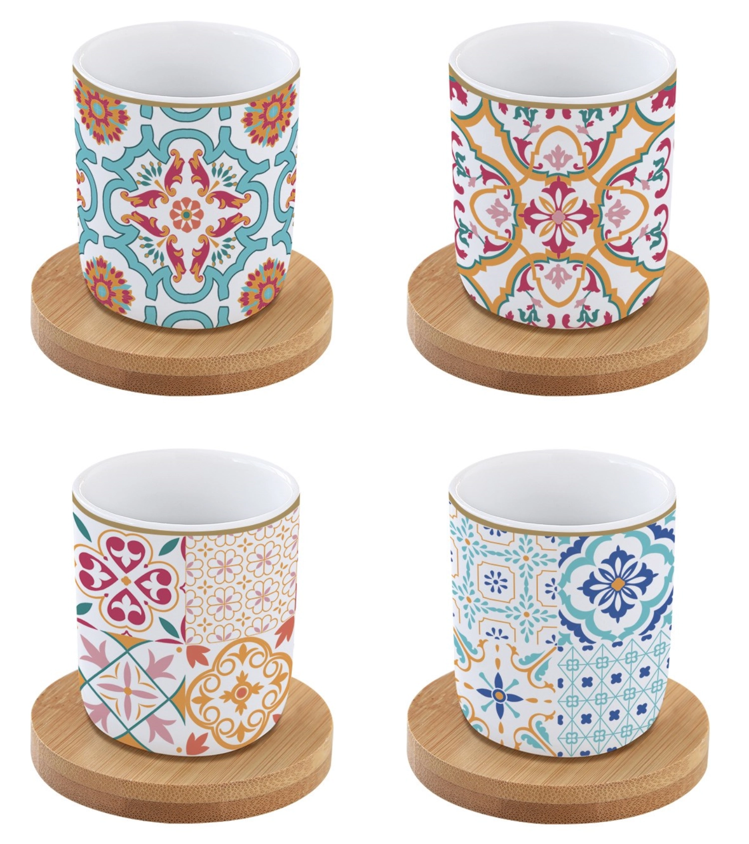 Coffee Mania Set de 4 tasses à café et UT Siracusa 110 ml