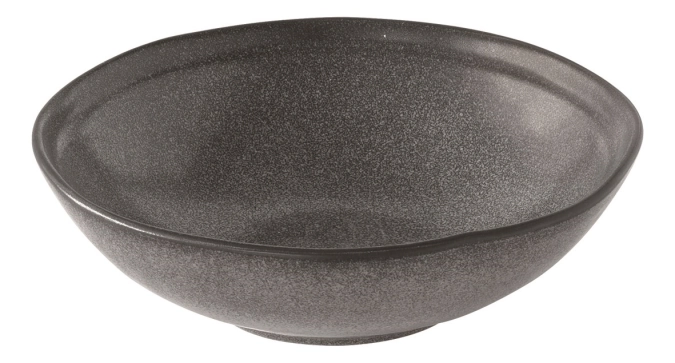 Essential Assiette creuse, faïence, gris, D18cm