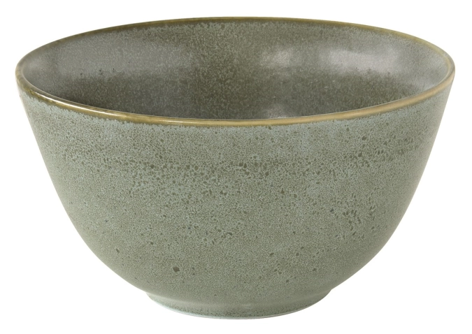 Essential saladier, faïence, vert, D20.5cm