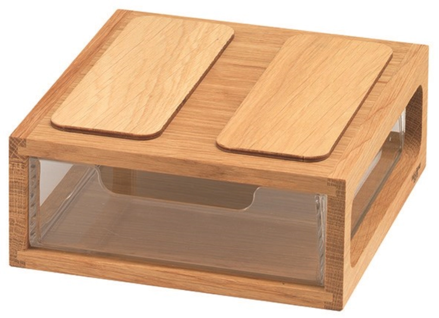 Largo boîte à pain empilable bois chêne