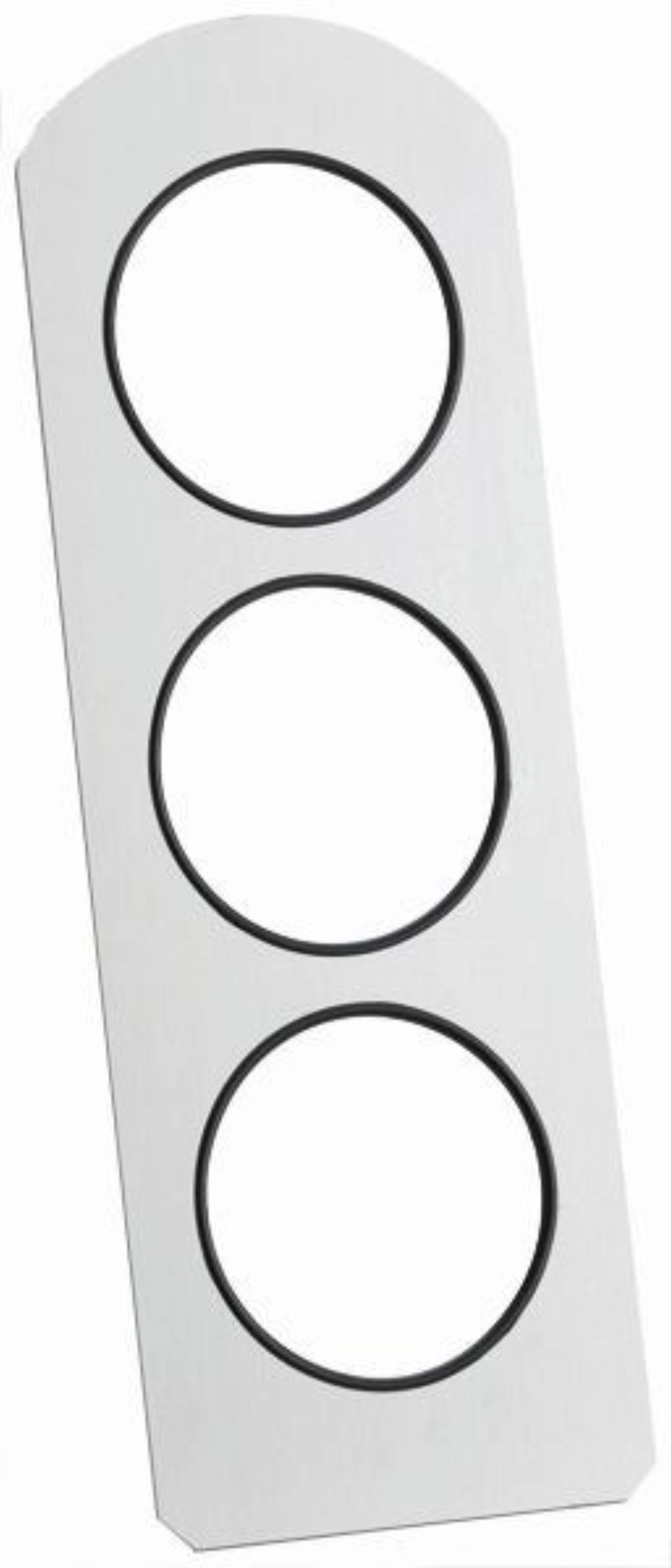 GASTRO Vario Rack Rückwand für 3 Displays inkl. Kantenschutz