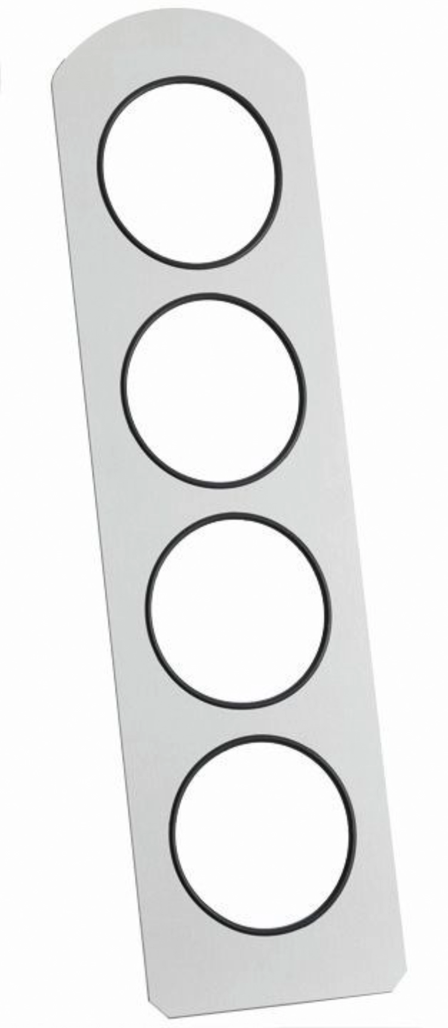 GASTRO Vario Rack Rückwand für 4 Displaysinkl. Kantenschutz