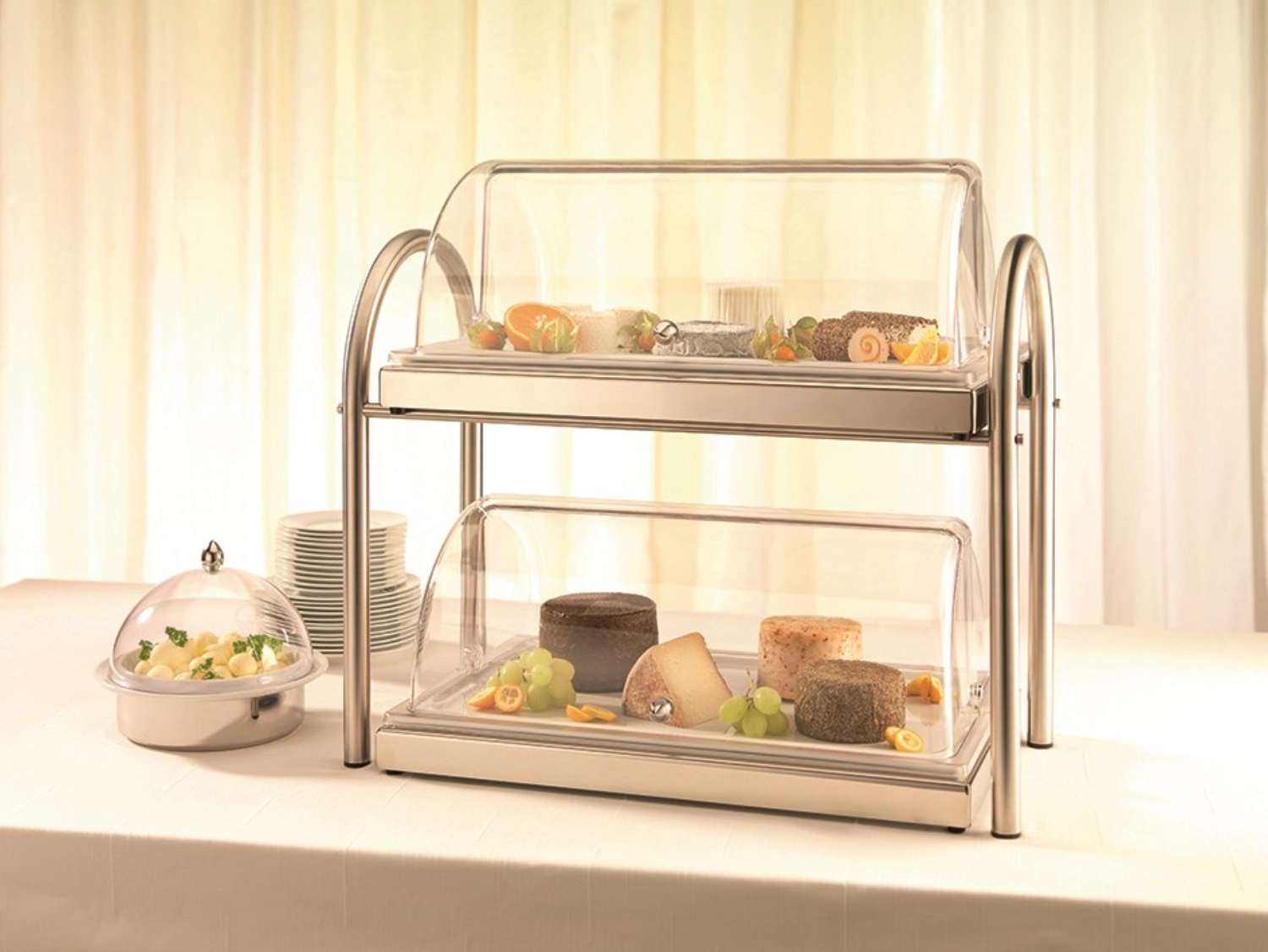 UNISON Plateau fraîcheur GN a. une plaque en porcelaine GN