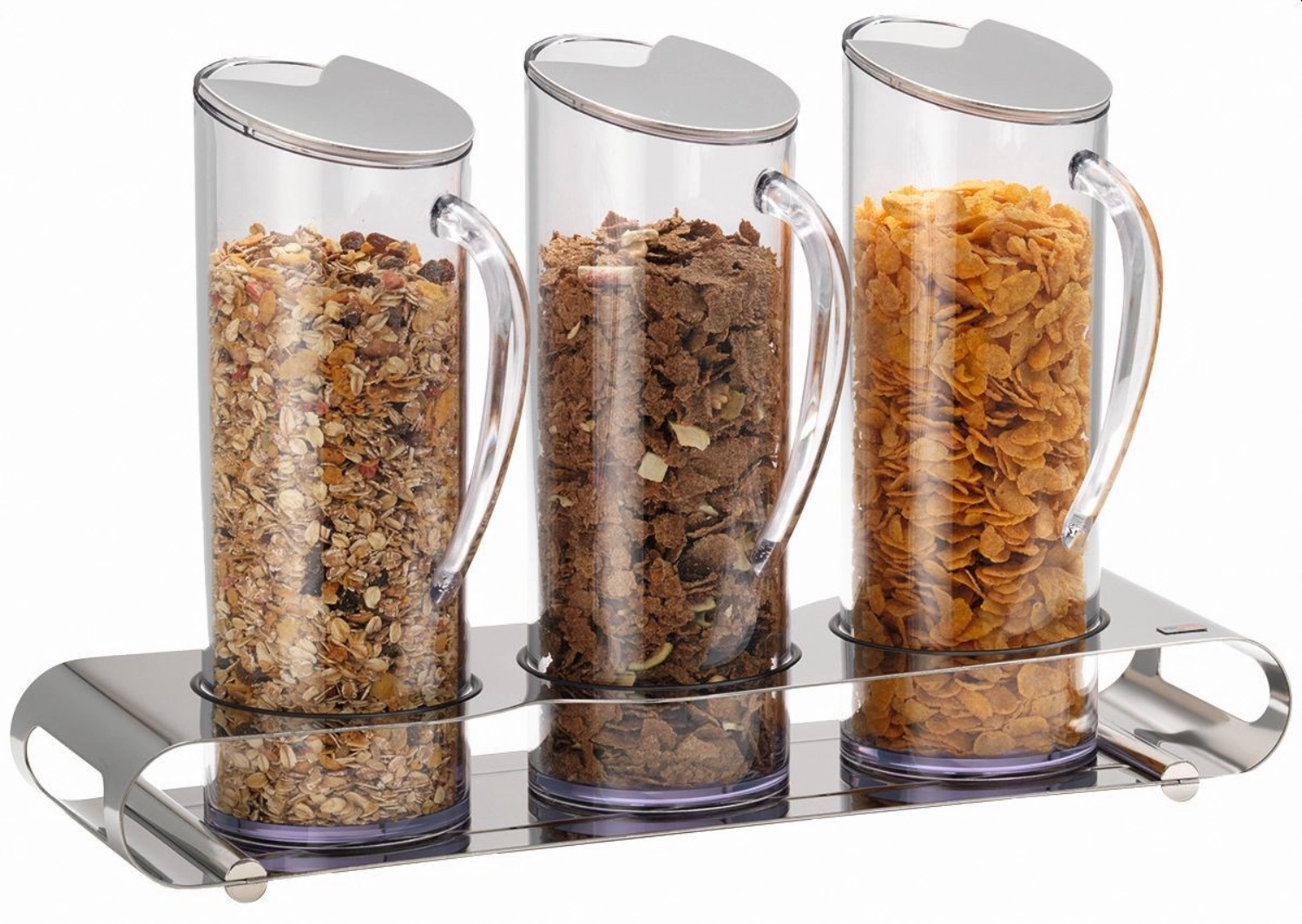 UNISON Müslibar Trio 3x1.5l, pied en inox