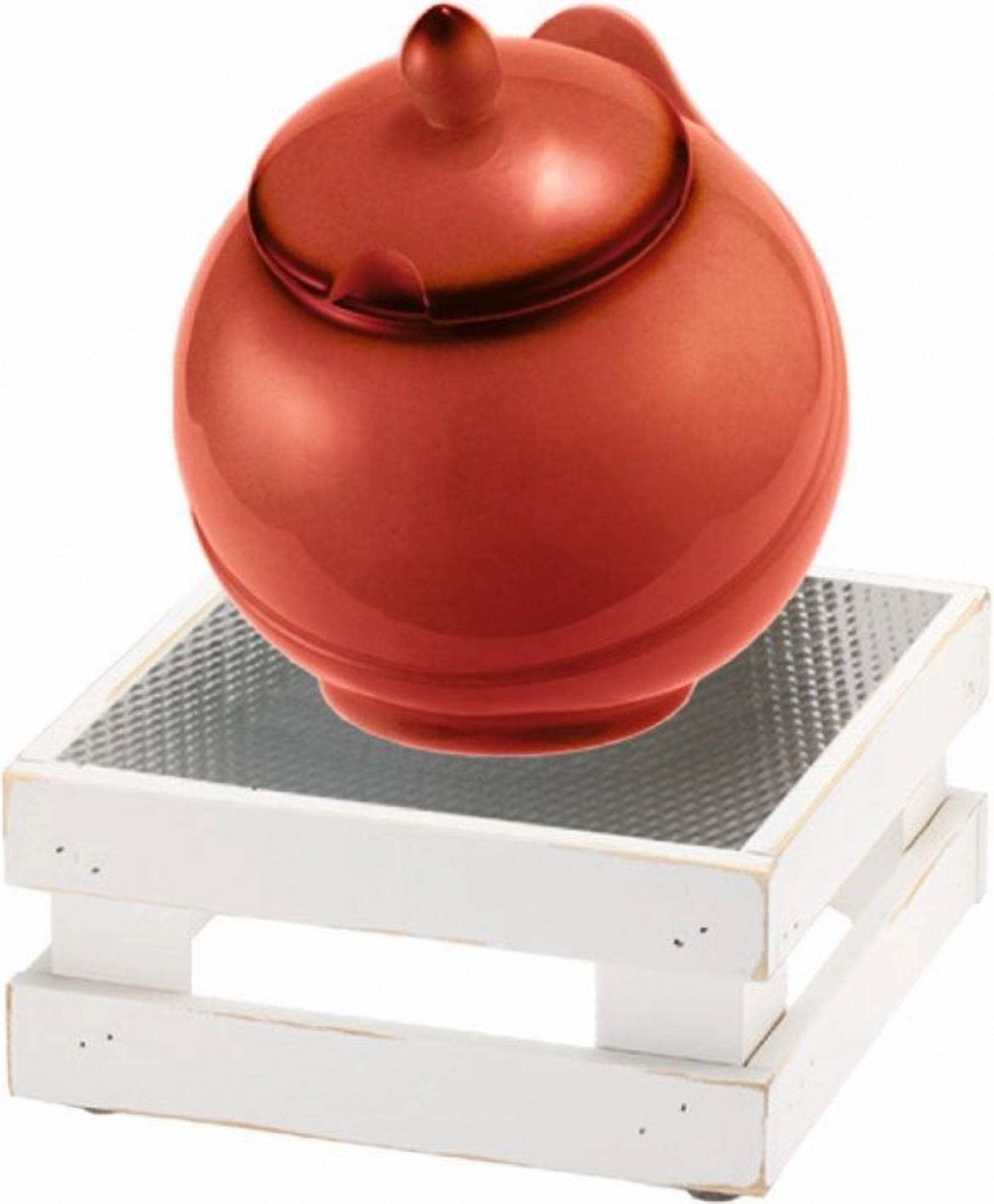 RAISER Buffet Bowl Maxi 23 x 23 rouge M pied Vintage Whit