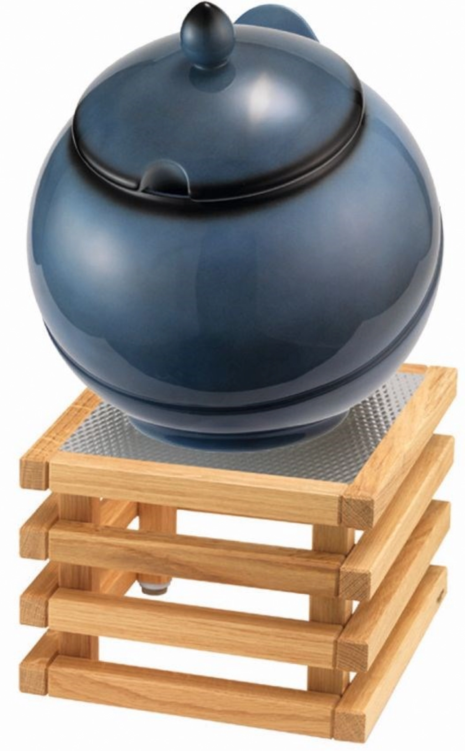 RAISER Buffet Bowl Maxi 23x23 bleu L pied en chêne