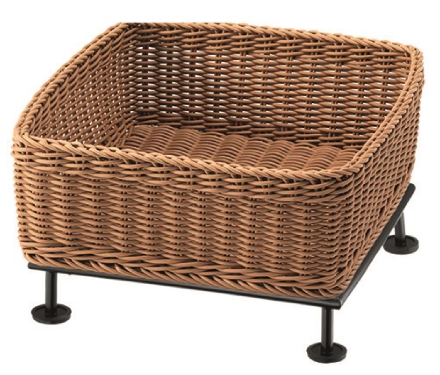 RAISER Corbeille à pain 33x33cm beige S-Pied Black Steel Cor