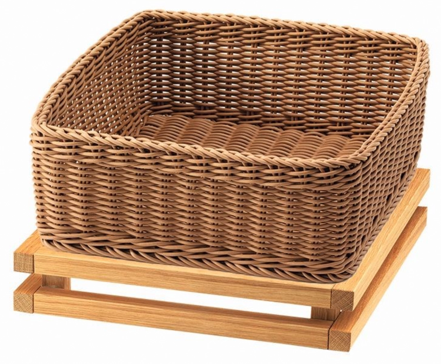 RAISER Corbeille à pain 33x33 beige 9L S pied chêne