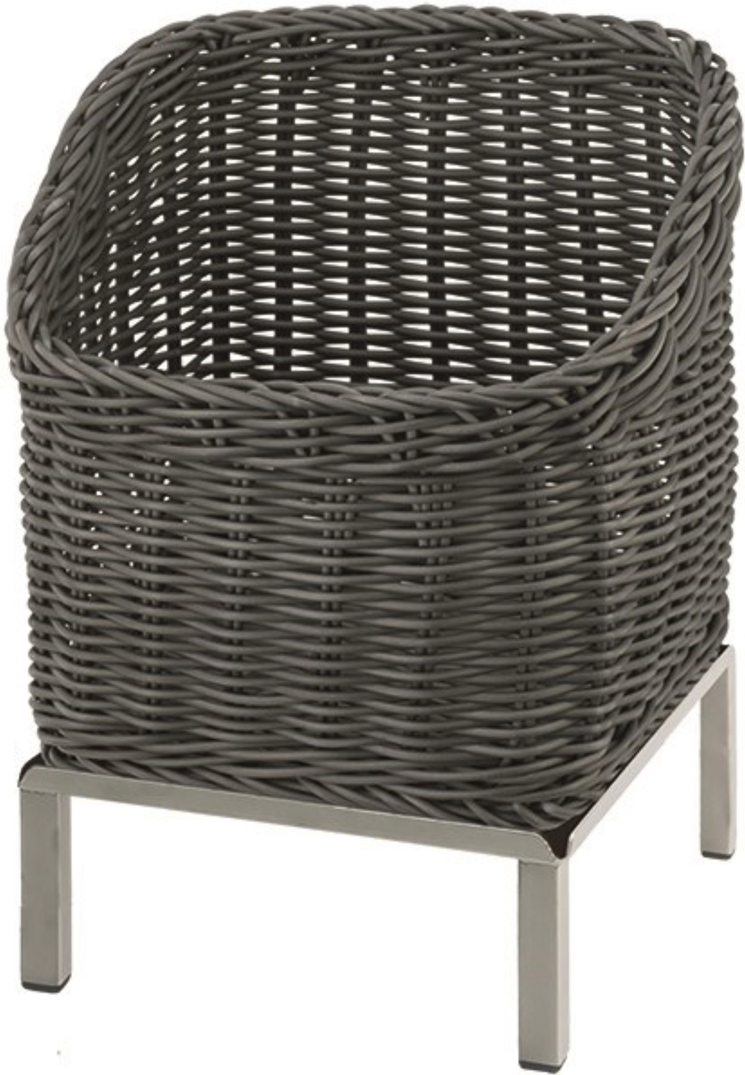 RAISER Brotkorb 23x23cm grey M-Standfuss St. Steel Korb aus