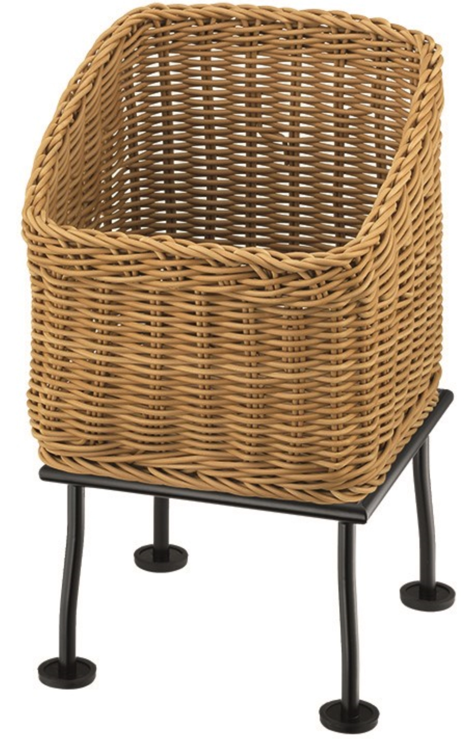 RAISER Panier à pain 23x23cm beige Pied L Black Steel Panier