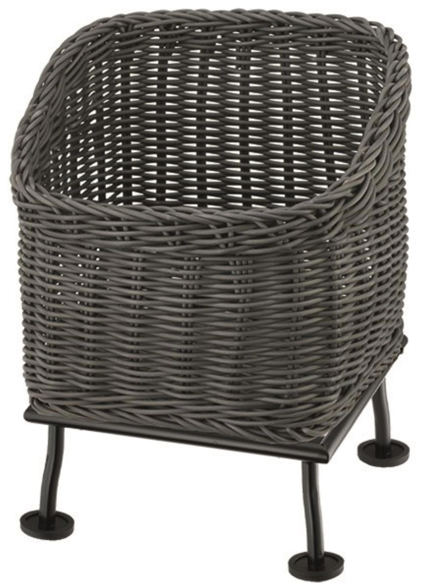 RAISER Corbeille à pain 23x23cm grey M-Pied Black Steel Corb