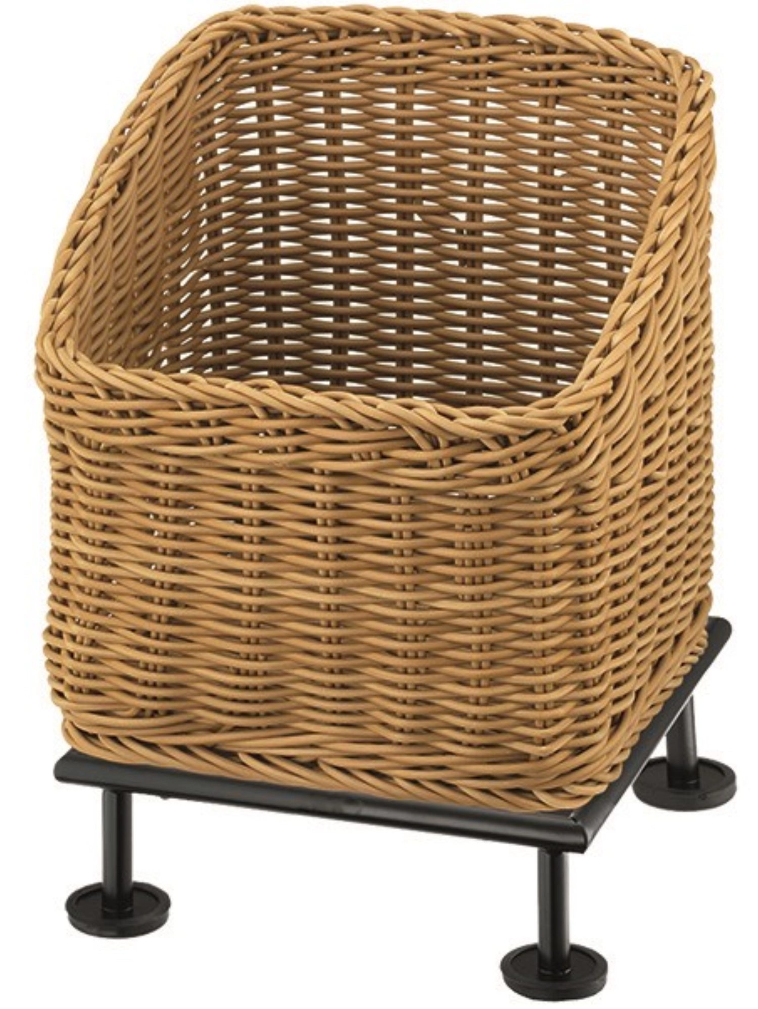 RAISER Corbeille à pain 23x23cm beige S-Pied Black Steel Cor