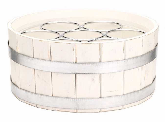 Carafine pied septet vintage fût en bois de robinier