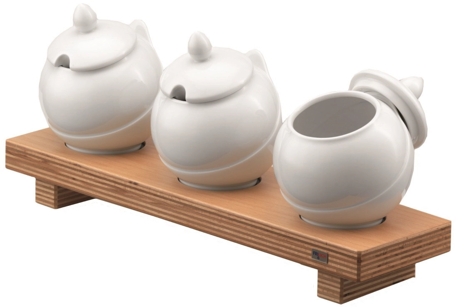 PURE NATURE Bowl Bar S, hêtre clair 3x0.5L