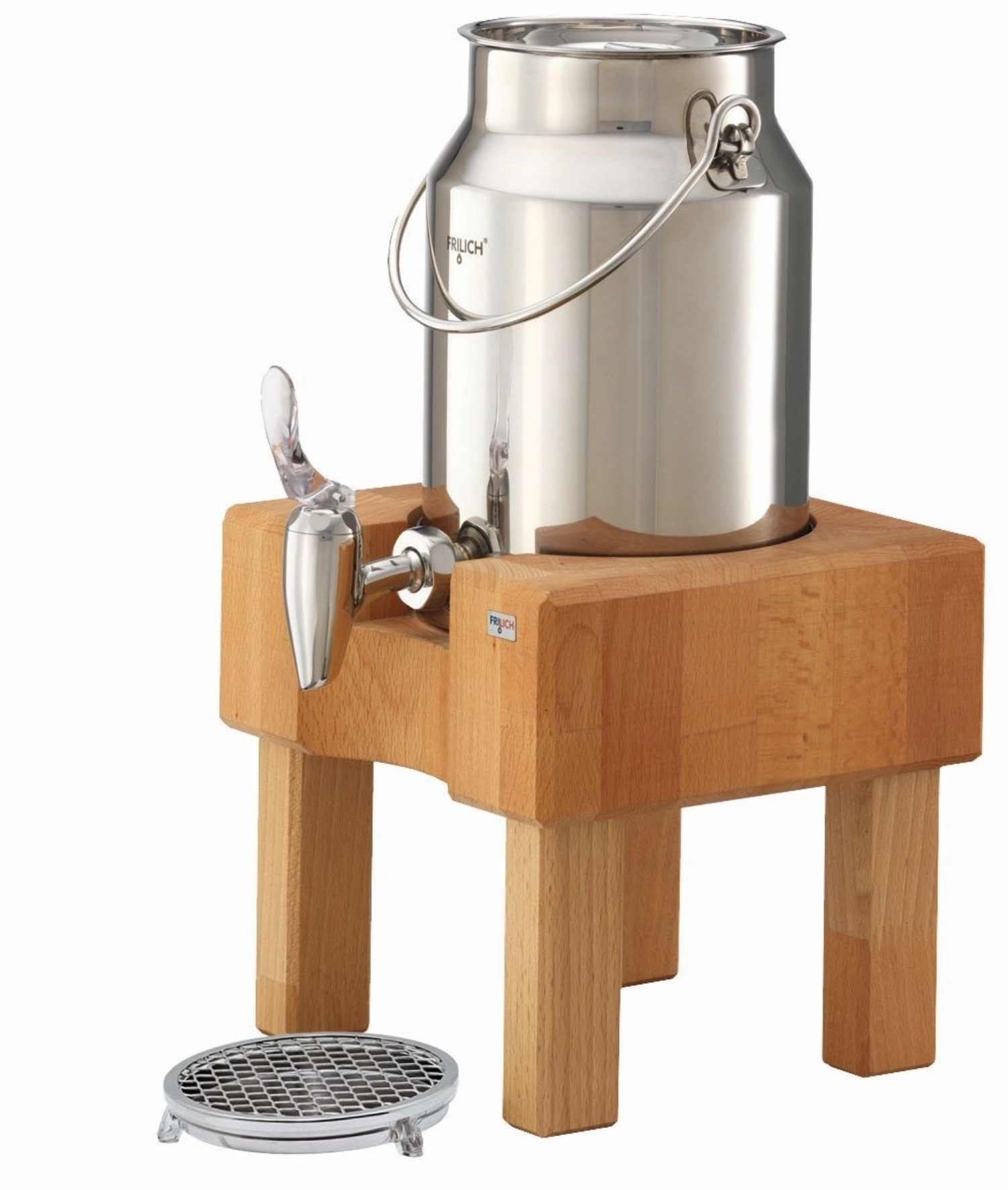 PURE NATURE Pot à lait 3l, hêtre clair Récipient en inox