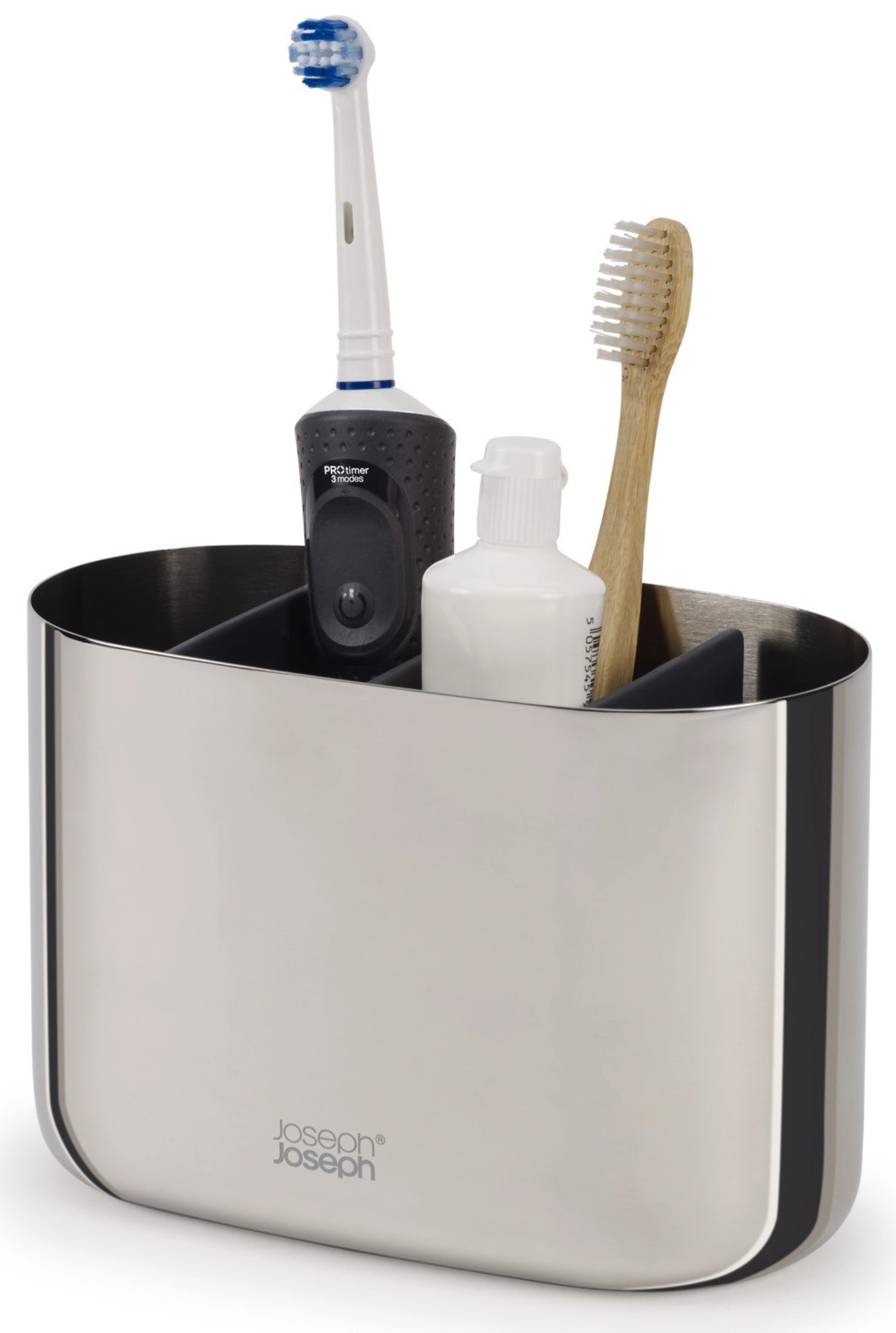 Easystore luxe grand porte-brosse à dents acier inoxydable