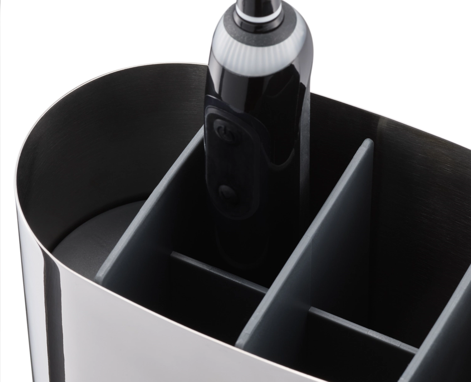 Easystore luxe grand porte-brosse à dents acier inoxydable